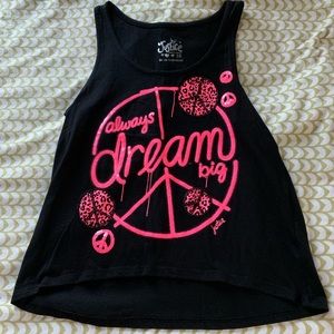 Girls Justice Tank Top  Logo “always dream Big”